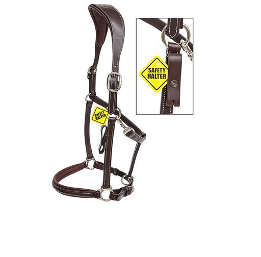 CAPEZZA SAFETY EQUILINE IN CUOIO Capezze Cuoio 